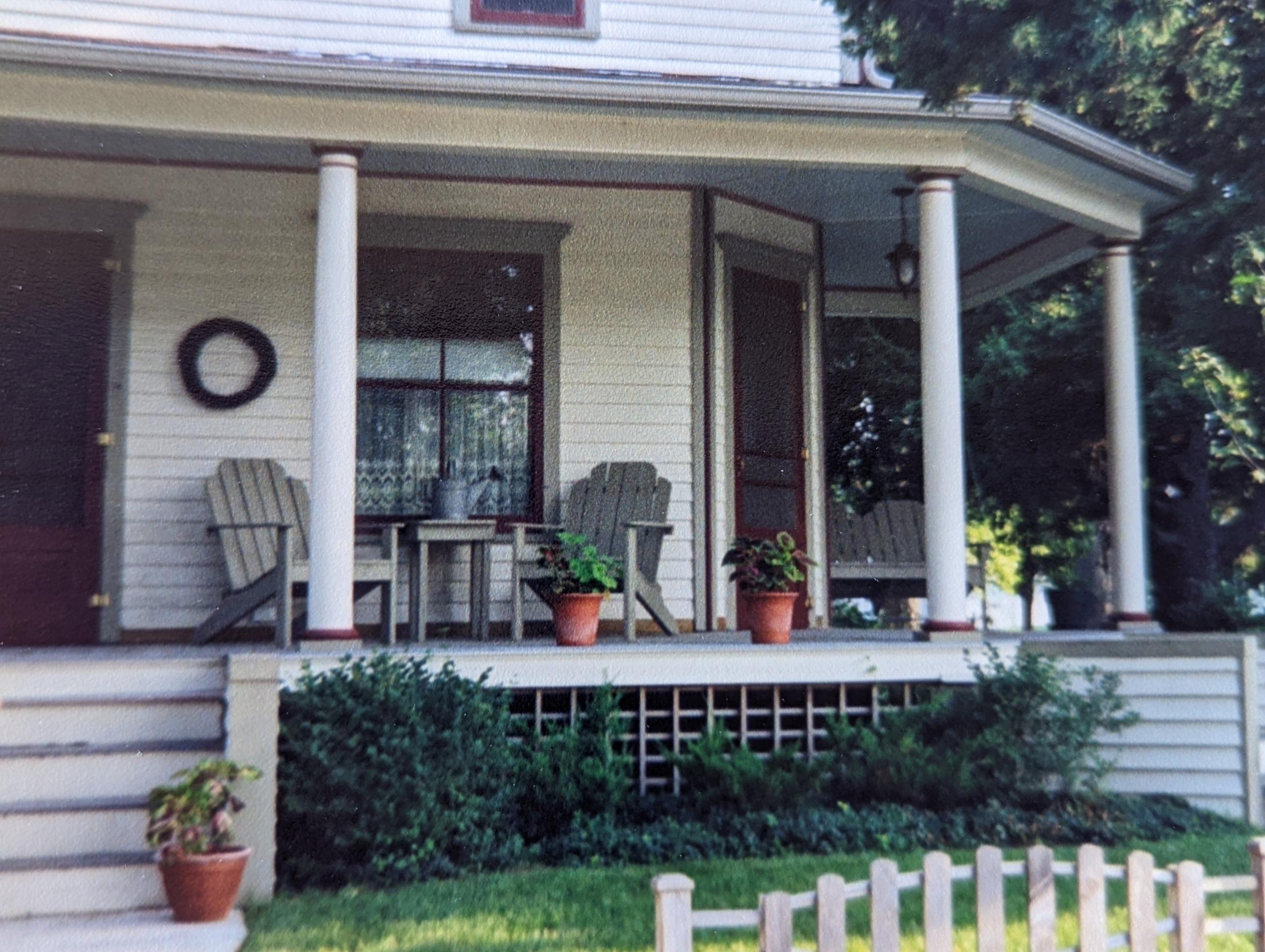 Mike Orgler's wraparound front porch in Huxley, Iowa